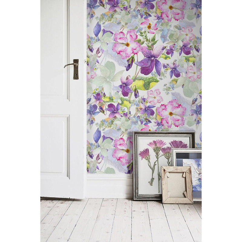 Opalo Floral Wallpaper, 250 x 250cm