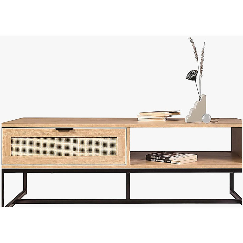 Meuble télé moderne avec casier de rangement et tiroir