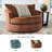 Dravion Upholstered Swivel Accent Chair-96687524