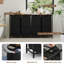 Panier à linge à 4 sections avec tablette, trieur de linge amovible avec 4 sacs, organisateur de vêtements autoportant à cadre en métal, noir