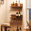 Branon Wall Mounted Wine Bottle & Glass Rack-1398923032