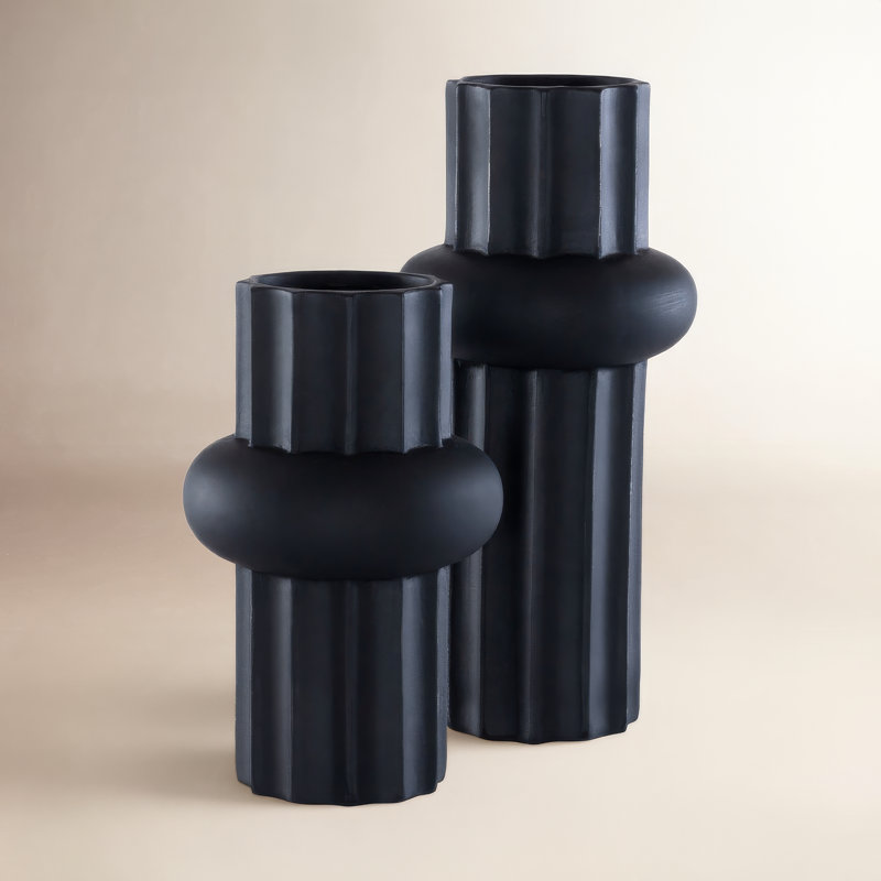 Vase de table Keita, Noir antique