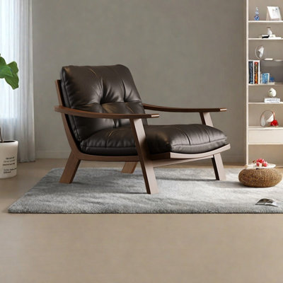 Fauteuil de loisir en similicuir léger et luxueux