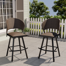 Otti Polyethylene (PE) Wicker Outdoor 25.2'' Counter Stool