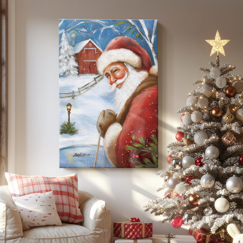 Pale Winter Fir Serenade-Premium Gallery Wrapped Canvas, 18" H x 12" W