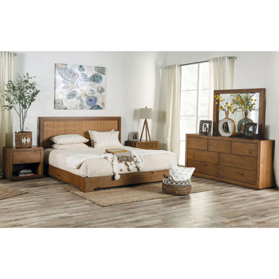 Ensemble de chambre avec lit plateforme 5 pièces Sarabia