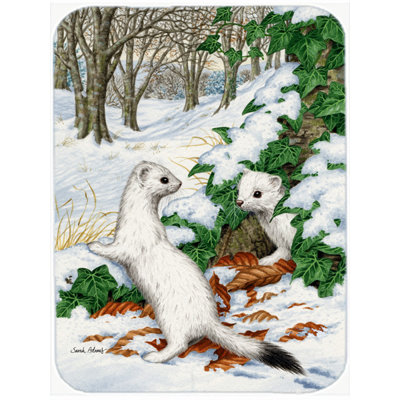 Caroline's Treasures Stoats Short-tailed Weasel Glass Cutting Board