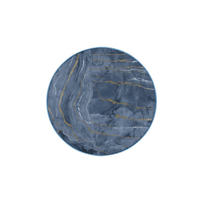 Machine Washable Blue Area Rug