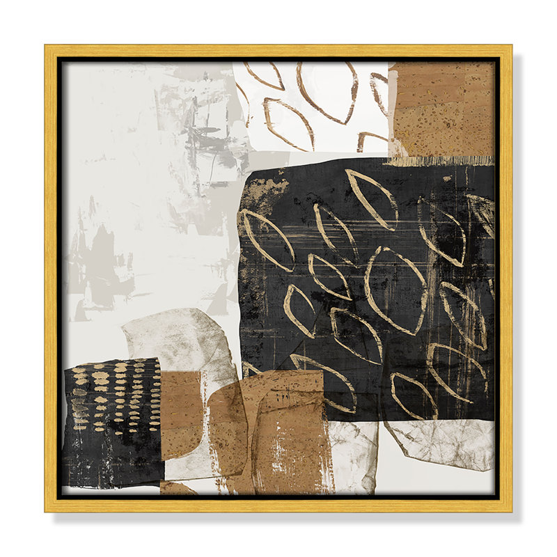 Shape of Formation II - reproduction carrée par Casa Fine Arts, H 13,5 po x l 13,5 po, Or