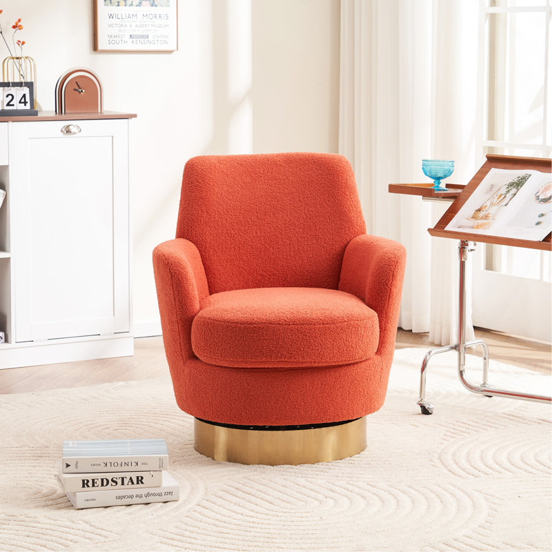 Fauteuil demi-tonneau Teddy, Orange Teddy