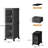 Slim Narrow Storage Cabinet With Adjustable Shelves And Movable Wheels, Anti-Tip Bathroom Storage Organizer For Small Space Bathroom Kitchen Laundry
