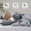 Ensembles de literie en microfibre délavée douce, lit simple plissé moderne pour le confort