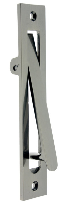 Solid Brass Edge Pull, Antique Nickel