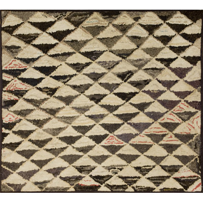 Tapis gris anthracite et crème