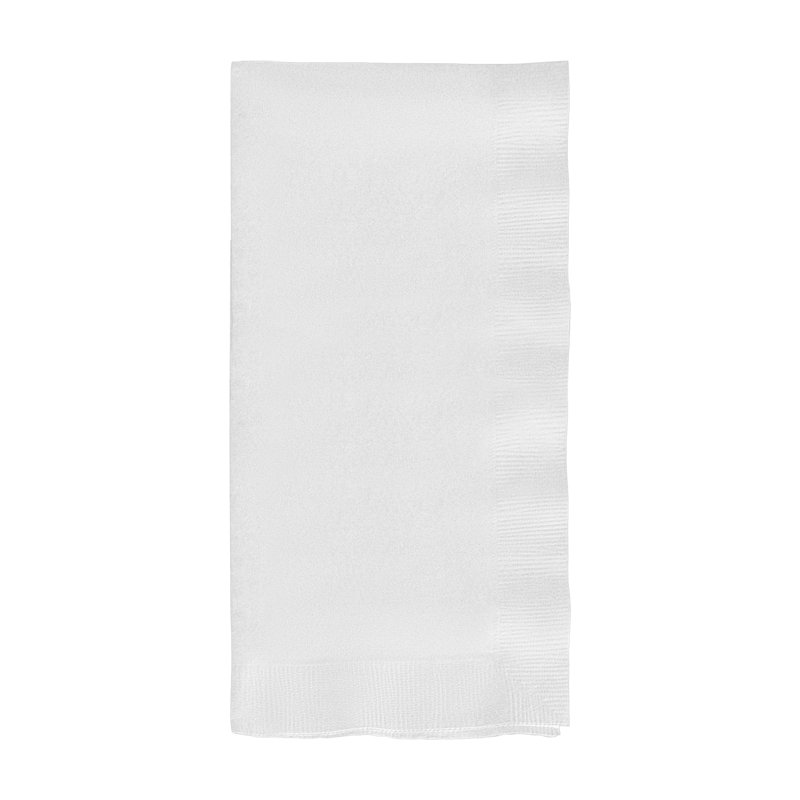 Serviettes de table en papier blanc - 600 serviettes