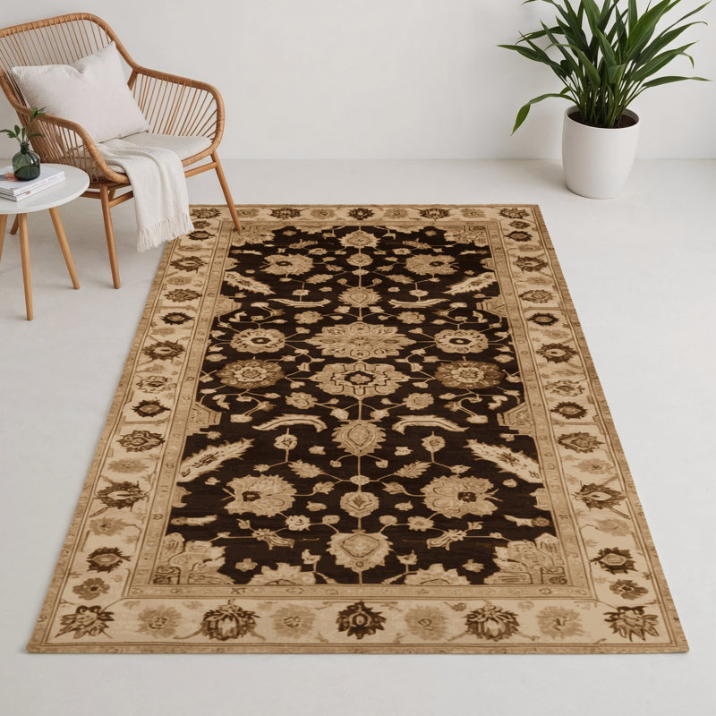 Tapis d'intérieur et d'extérieur surteint beige, Rectangle 5 pi x 7 pi