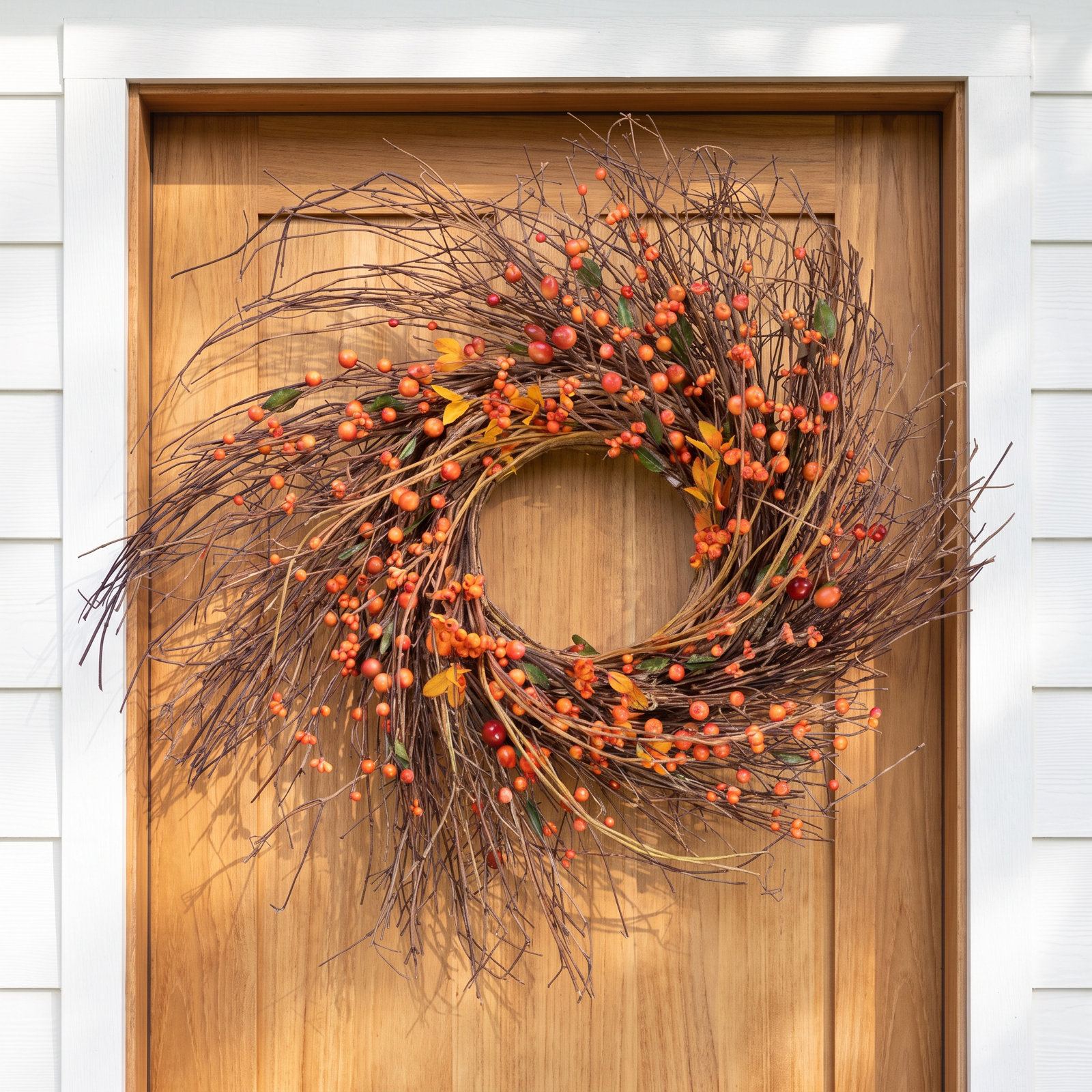 28'' Thanksgiving Faux Berry Wreath