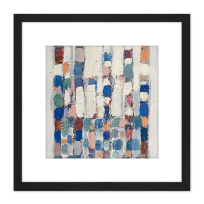 1960 Composition Abstract by Jean-Michel Coulon - Single Picture Frame Painting