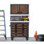 2-Piece Industrial Garage Storage System with 36 in. Rolling Tool Chest and Wall Cabinet