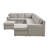 Aindriu Upholstered U-Shaped Sectional Reversible-369794809