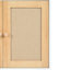 Bac à litière beige et blanc avec porte magnétique et espace de rangement pour chatière