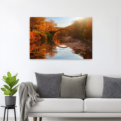 Contemporary Art Colorful Abstract Contemporary Autumn Landscape Art