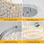 Lustre en cristal à DEL 36 "Wave - température et hauteur de couleur réglables | Éclairage de salon luxueux
