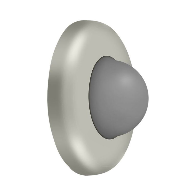 Pare-chocs encastré mural Deltana WBC250U15, nickel brossé de 2 1/2 po de diamètre, Nickel brossé