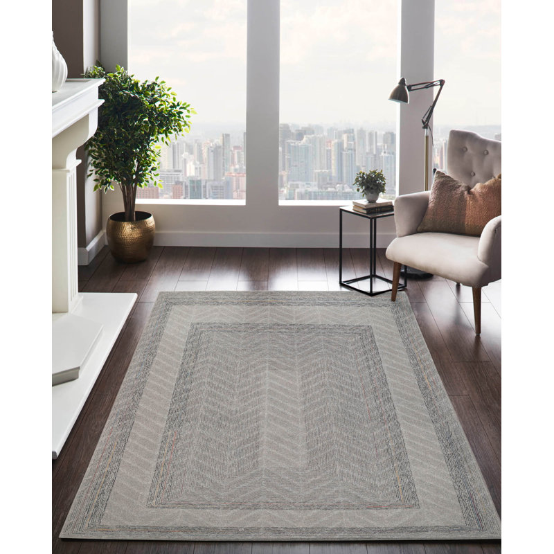 Hand Tufted Wool Indoor Rug, Rectangle 6' x 9'