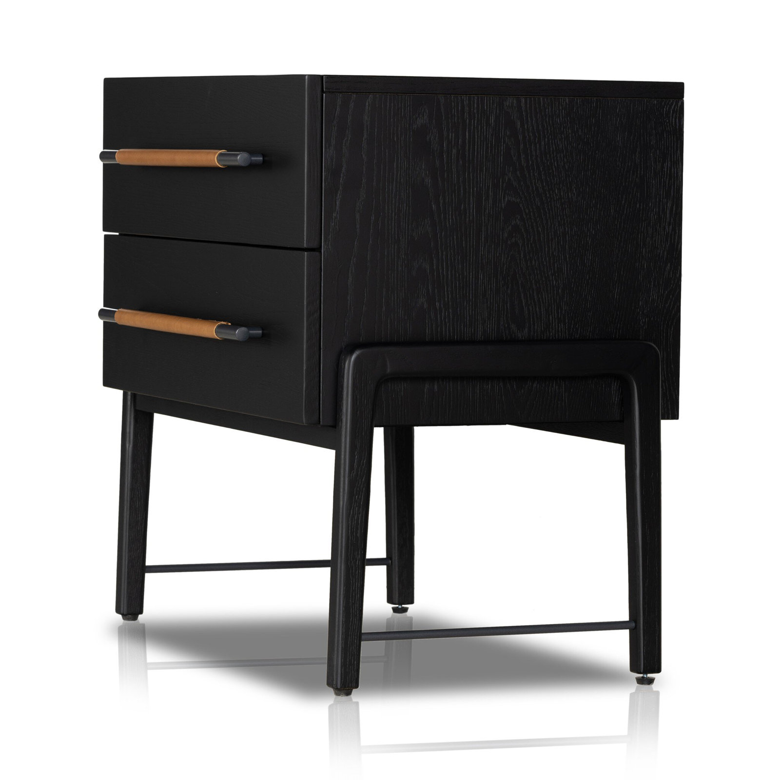 Karsten Oak Nightstand, Ebony Oak