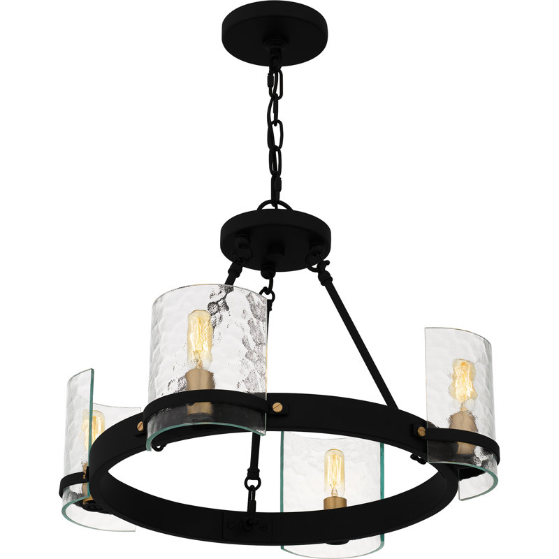 Lustre noir mat 4 lumières Alyworth