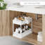 StorageBud Non-Slip Grip Kitchen Under Sink Organizer with Side Caddy & Sliding Drawer-79700255-128784387