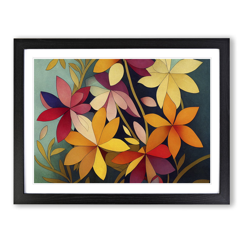 Ultimate Wildflowers Floral - Framed Print, 25cm H x 34cm W x 2cm D, Black Framed