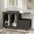 Mobile End Table With Lockable Wheels, A Drawer And Raised Tabletop Edge-368040282
