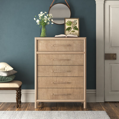 Solid Wood 101.6cm W 5 - Drawer Chest of Drawers