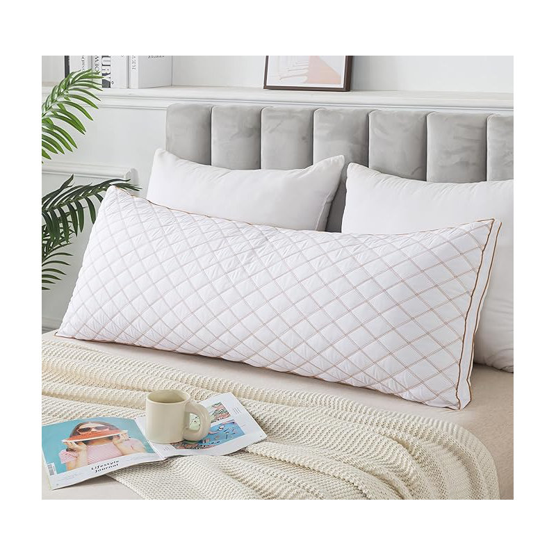 Oreiller matelassé en mousse à mémoire de forme pour adultes, matelassé, Noir, noir, noir, noir