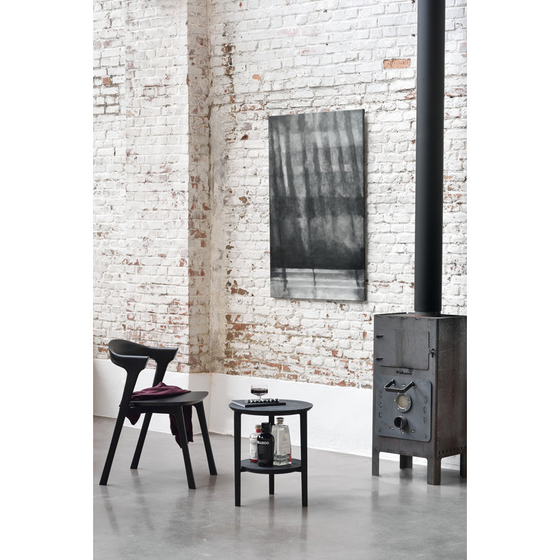 3 - Piece Dining Set, Black, 30" H x 27.6" L x 27.6" W, Black