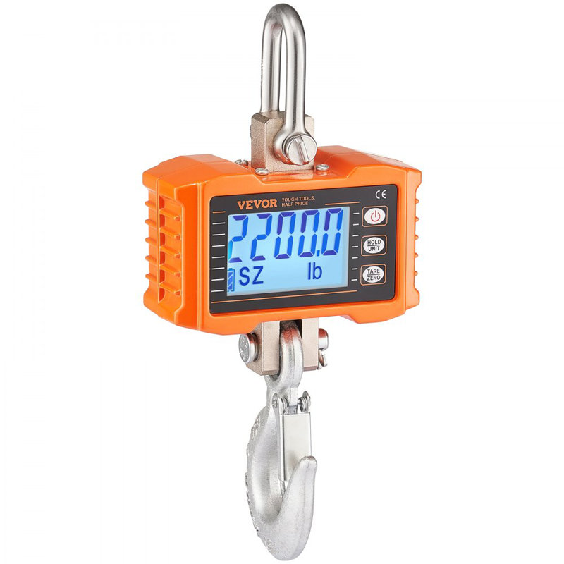 Pèse-personne industriel à échelle de grue numérique de 2200 lb / 1000 kg