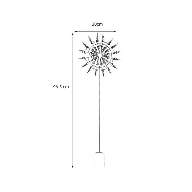 Chamaine Metal Windmill, Silver