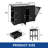  Kitchen Island With Drop Leaf & Seatings, Island With Trash Storage-1446067141
