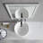 Bluesofa 16'' White Ceramic Circular Bathroom Sink