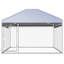 Cremont 53.15cm H Galvanized Steel Frame + Fabric Kennel With Door
