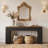 82.7” Extra Long Entryway Table, Fluted Farmhouse Console Table