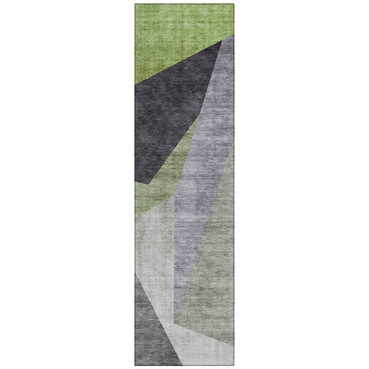 Killingly Flatweave Washable Abstract Indoor / Outdoor Rug
