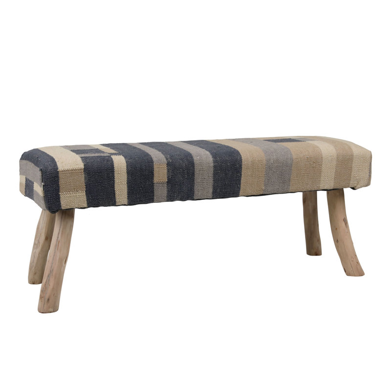 Banc rembourré en laine Murim Kilim