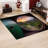 Floral Motif Non Woven Soft Printed Rug with Intricate Artistic Design Ideal for Home Decor Enhancement-114329678