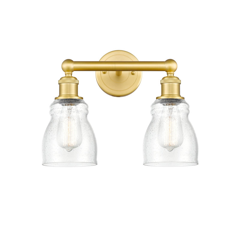 Éclairage pour meuble-lavabo à 2 lumières, Bullé, Or satiné