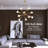 Susette 10 - Light Iron Dimmable Sputnik Sphere Chandelier