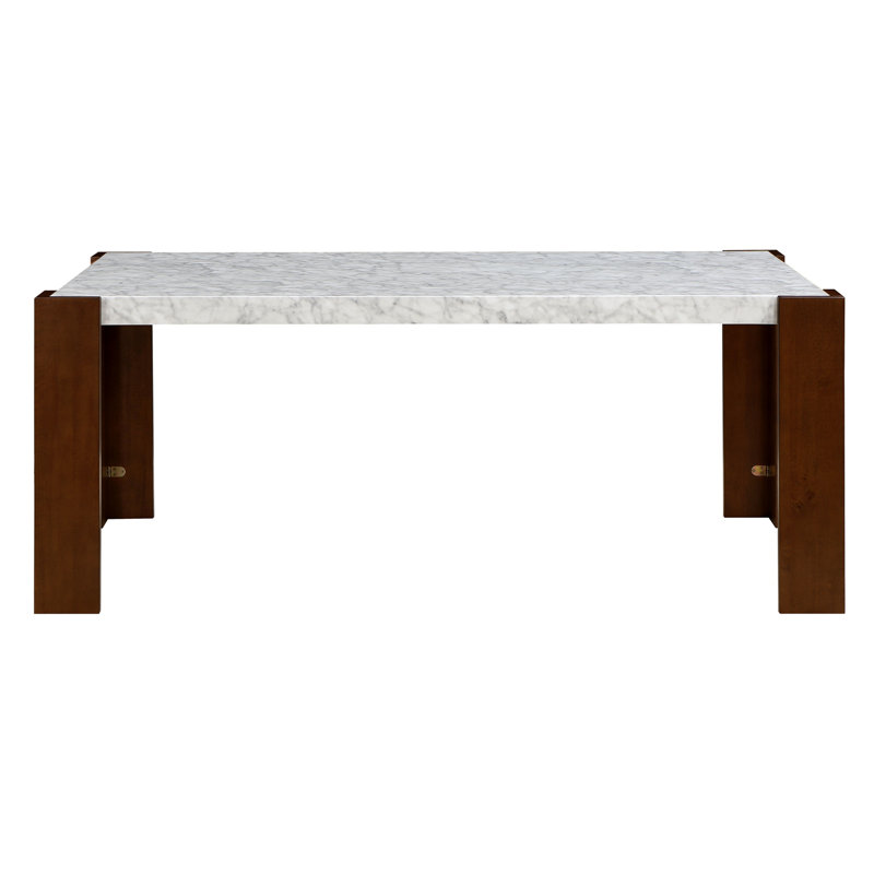 Hettie Engineered Stone Top Dining Table With Engineered Stone Top