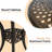 Cast Aluminum  Patio Table Outdoor with Umbrella Hole for Garden Bronze